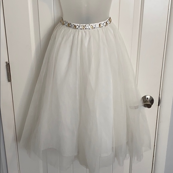White mesh tutu skirt Clearance